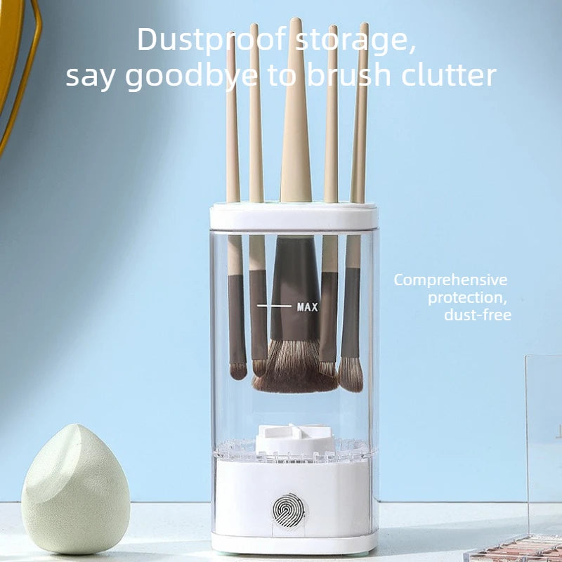 Electric Makeup Brush Cleaning Machine Automatic USB Rechargeable Daily Makeup Tool Cleaning Powder Sponge Egg for Lazy People