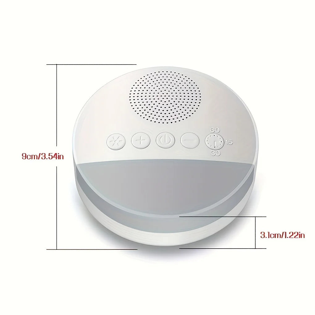 Baby White Noise Machine USB Rechargeable Timed Shutdown Sleep Machine Baby Sleep Sound Player Night Light Timer Noise Player