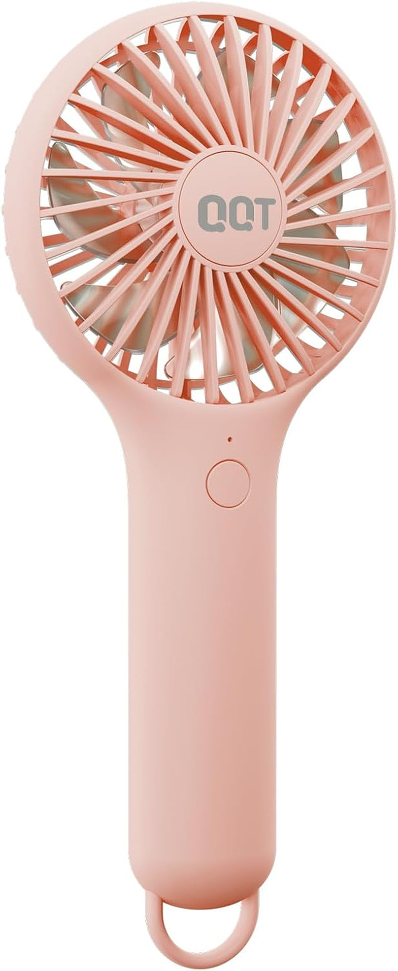 Mini Handheld Fan, Small Personal Cooler with 3 Speeds, Portable Battery Operated, USB Rechargeable Makeup Eyelash Dryer, Strong Airflow for Travel, Office, Outdoor, Women, Men, and Kids(Pink)
