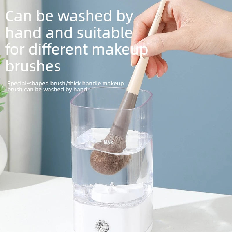 Electric Makeup Brush Cleaning Machine Automatic USB Rechargeable Daily Makeup Tool Cleaning Powder Sponge Egg for Lazy People