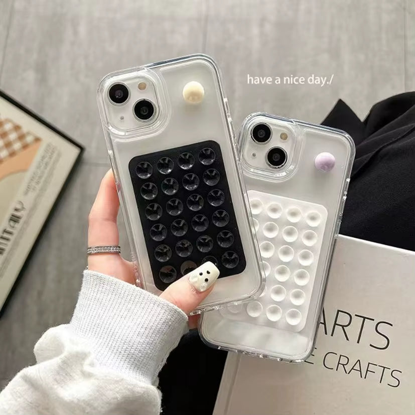 Silicone Suction Phone Holder Mat Multifunctional Suction Cup Wall Stand Square Anti-Slip Single-Sided Case Mount Back Sticker